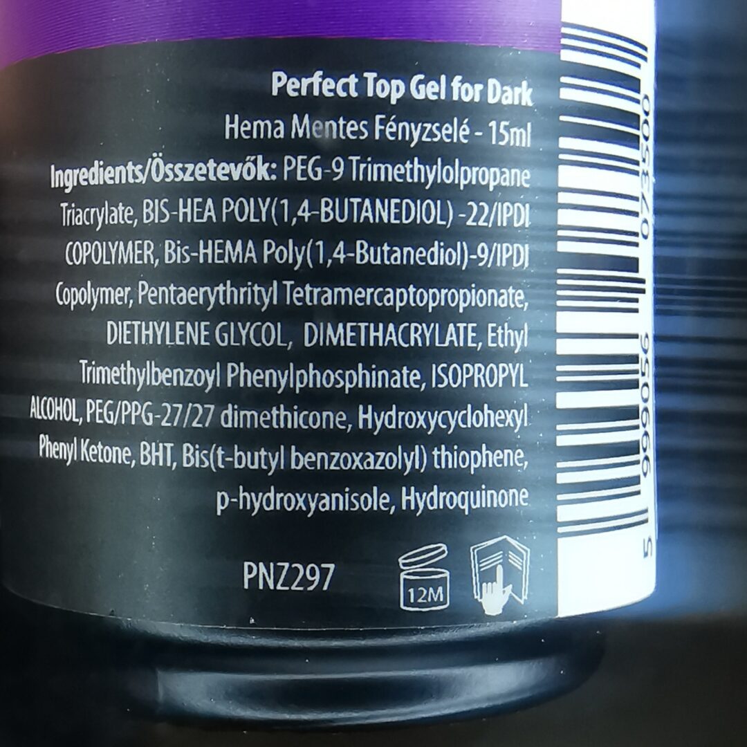 Perfect Top Gel for Dark - Hema Free - 8ml – Bild 3