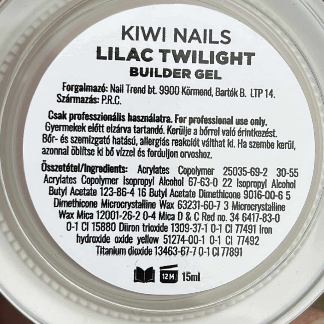 Builder Gel Lilac Twilight 15 Gr - Kiwi Nails – Bild 5