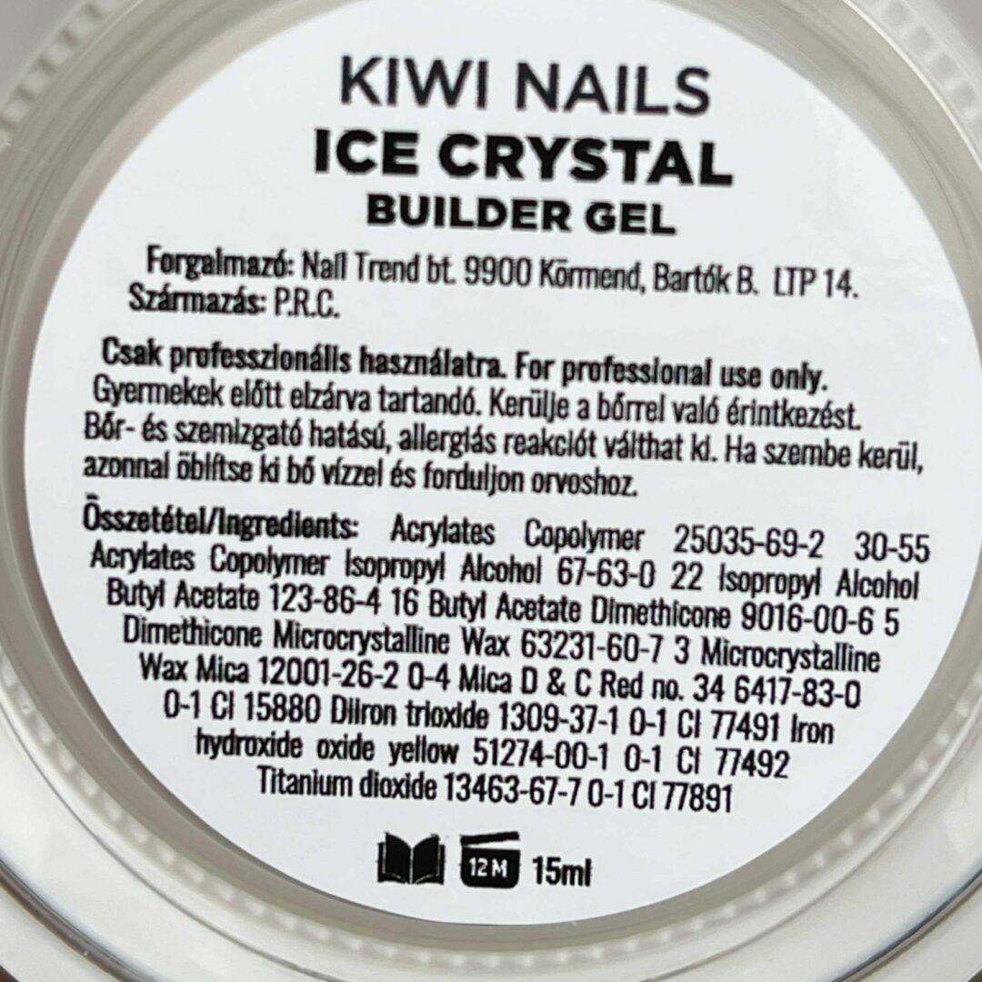 Builder Gel Ice Crystal 15 Gr - Kiwi Nails – Bild 6