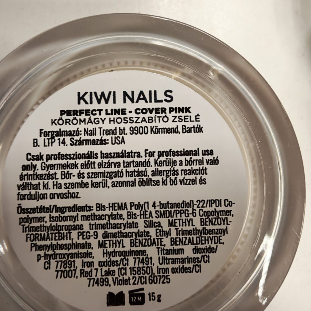 Perfect Line Builder Gel Cover Pink 15g HEMA FREE - Kiwi Nails – Bild 2