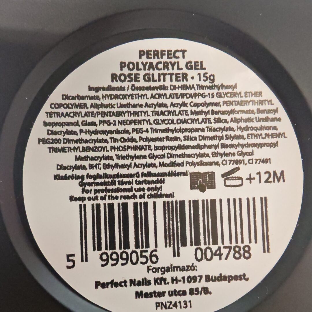 Perfect PolyAcryl Gel - Rose Glitter 15 gr – Bild 3