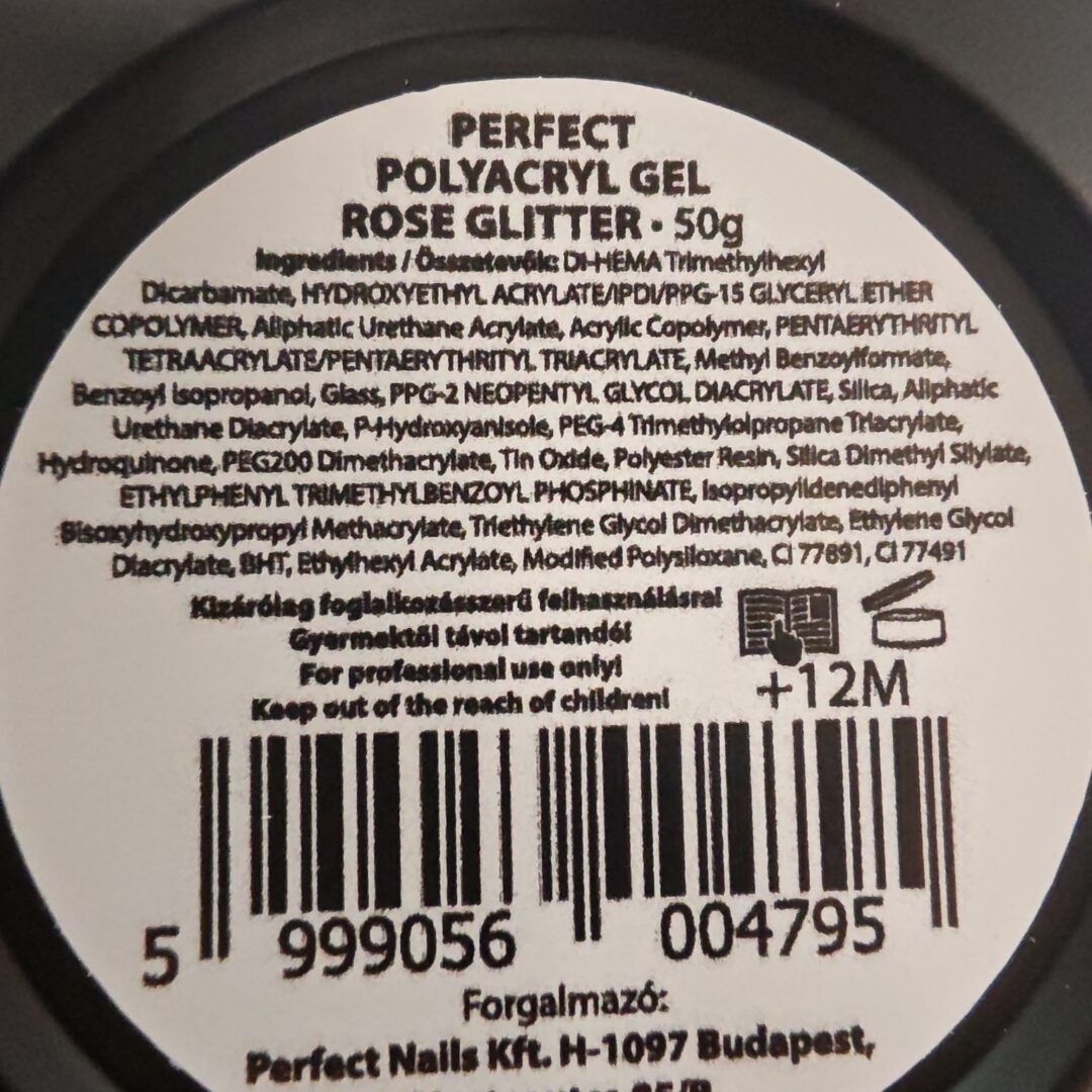 Perfect PolyAcryl Gel - Rose Glitter 50g – Bild 3