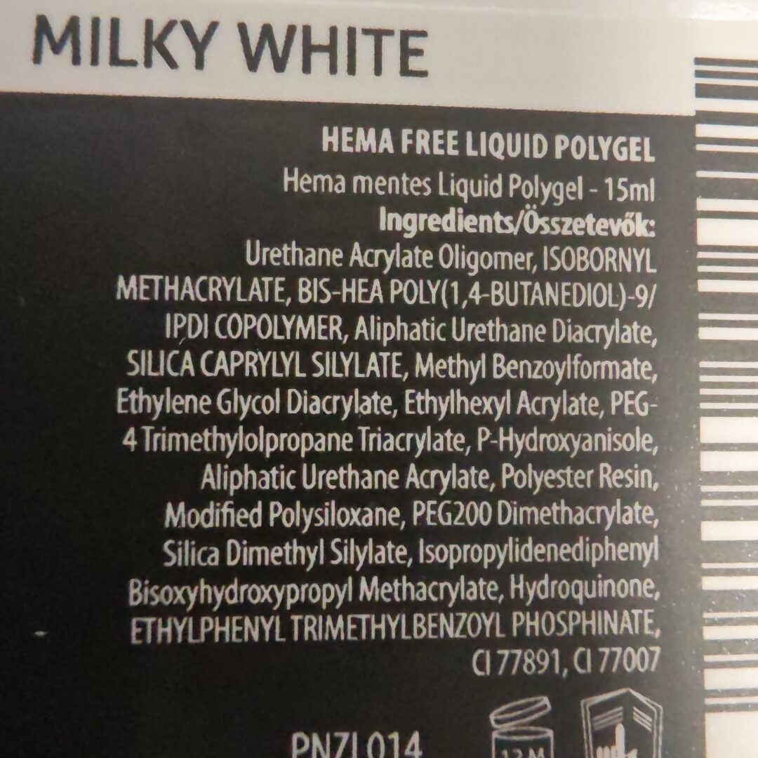 Liquid Polygel Hema Free - Milky White - 15ml – Bild 4
